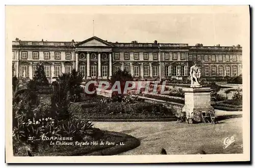 Cartes postales Compiegne Le Chateau Facade cote Du Parc