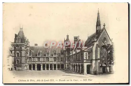 Ansichtskarte AK Chateau De Blois Aile De Louis XII Facade sur la cour