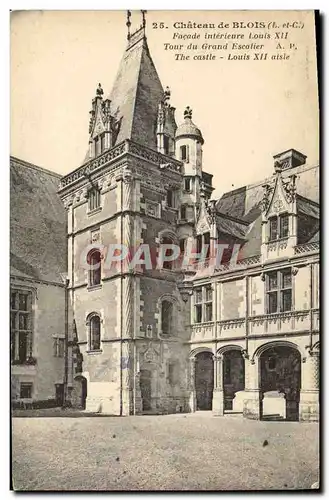 Ansichtskarte AK Chateau de Blois Facade Interieure Louis XII Tour du grand escaleir