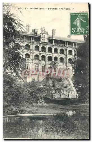 Cartes postales Chateau de Blois Facade Francois 1er