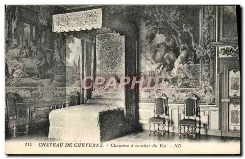 Ansichtskarte AK Chateau De Cheverny Chambre a Coucher du roi