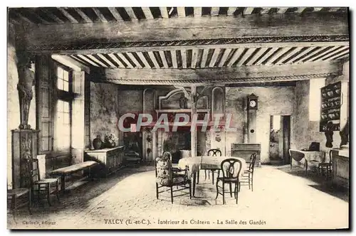 Cartes postales Talcy Interieur du Chateau La Salle des Gardes