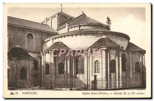 Cartes postales Poitiers Eglise Saint Hilaire Abside