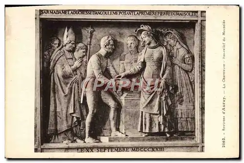 Cartes postales Environs d'Auray La Chatreuse Bas relief du mausolee