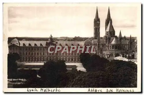 Cartes postales Caen Le lycee et l'eglise St Etienne