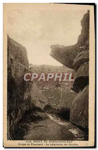 Cartes postales Foret De Fontainebleau Gorges de Franchard Le labyrinthe des Druides