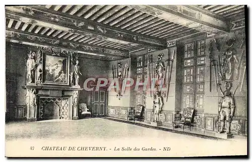 Ansichtskarte AK Chateau De Cheverny La Salle des Gardes