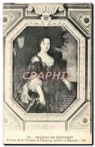 Ansichtskarte AK Chateau De Cheverny Portrait de la Comtesse de Cheverny Mignard