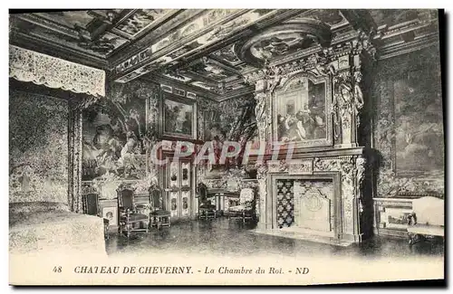 Ansichtskarte AK Chateau De Cheverny La chambre du roi