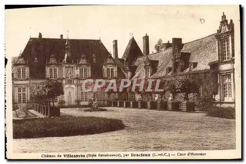 Ansichtskarte AK Chateau de Villesavin par Bracieux Cour D&#39Honneur