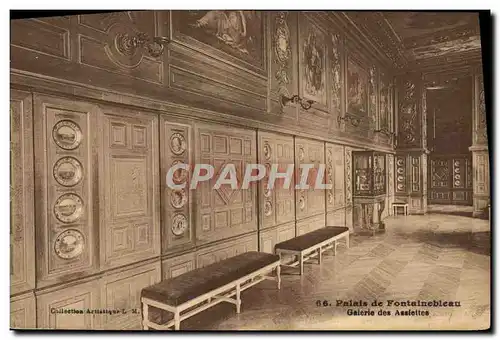 Cartes postales Palais de Fontainebleau Galerie des Assiettes