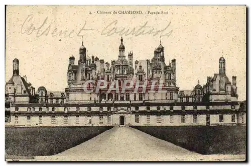 Ansichtskarte AK Chateau de Chambord Facade Sud