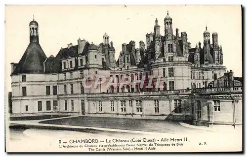 Ansichtskarte AK Chateau Chambord Aile Henri II