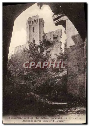 Ansichtskarte AK Lavardin Le Chateau Ancienne entree Escalier d&#39honneur