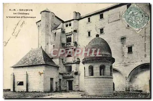 Cartes postales Saumur Le Chateau L&#39escalier d&#39honneur