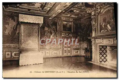 Ansichtskarte AK Chateau de Cheverny Chambre du Roi