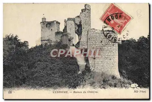 Cartes postales Vendome Ruines Du Chateau