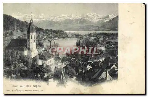 Cartes postales Thun Mif den Alpen