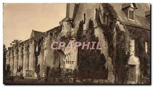 Ansichtskarte AK Abbaye de Royaumont Asnieres sur Oise Ruines de l&#39abbataiale et maison des hotes