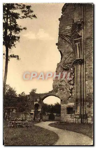 Ansichtskarte AK Abbaye de Royaumont Asnieres sur Oise Emplacement du tombeau du Marechal d&#39Harcourt Lorraine