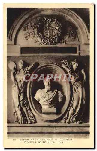 Cartes postales Abbaye De Saint Denis Tombeau de Henri IV