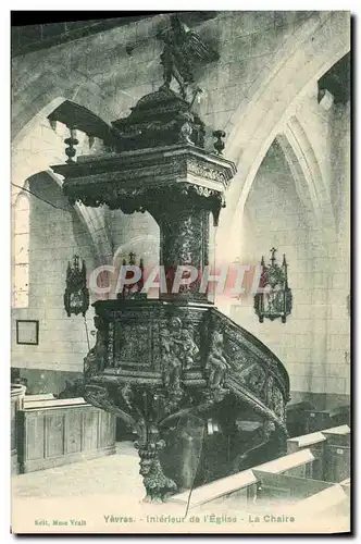 Cartes postales Yevres Interieur de l&#39Eglise La Chaire