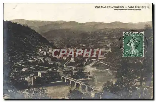 Cartes postales Vals Les Bains Vue Generale