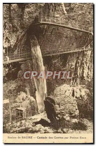 Ansichtskarte AK Roches de Baume Cascade des Grottes par Petites Eaux