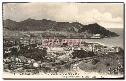 Cartes postales San Sebastian Vista tomada desde el Monte Ulia