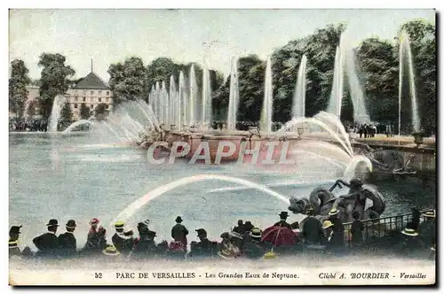 Cartes postales Parc de Versailles Les Grandes Eaux de Neptune