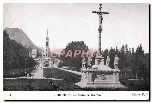 Cartes postales Lourdes Calvaire Breton