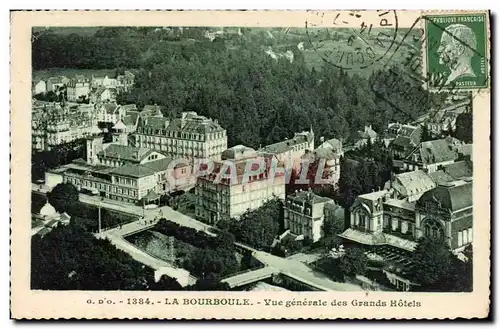 Cartes postales La Bourboule Vue Generale des Grands Hotels