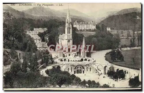 Cartes postales Lourdes Vue Plongeante