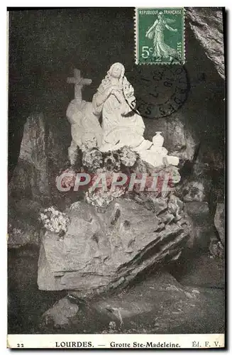 Cartes postales Lourdes Grotte Ste Madeleine