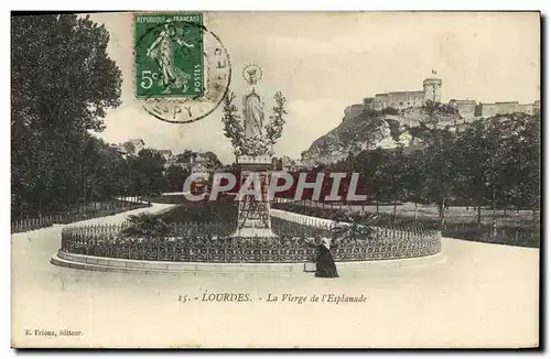 Cartes postales Lourdes La Vierge de l&#39Esplanade