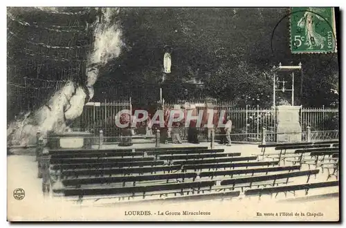 Cartes postales Lourdes La Grotte Miraculeuse