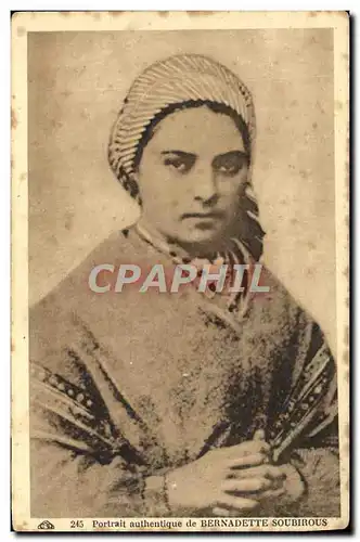 Ansichtskarte AK Lourdes Portrait authentique de Bernadette Soubirous