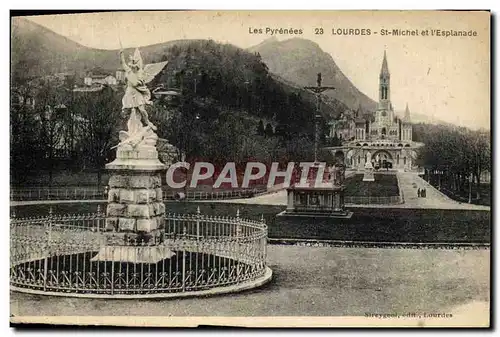 Cartes postales Lourdes Saint Michel et L&#39Esplanade