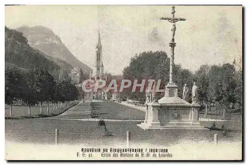 Ansichtskarte AK Lourdes Croix des Bretons de ND de Lourdes