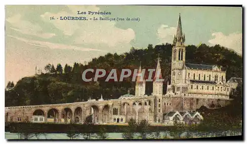 Cartes postales Lourdes La Basilique