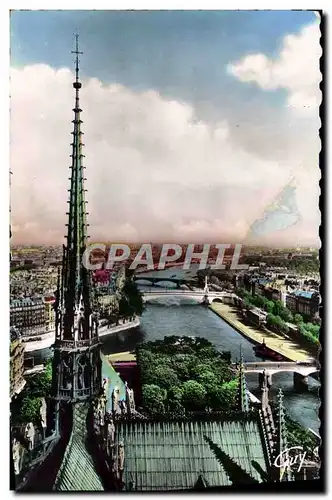 Cartes postales moderne Paris et Ses Merveilles La Seine en amont de Notre Dame