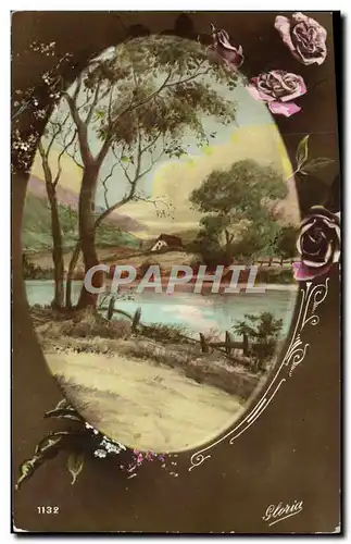 Cartes postales Fantaisie Fleurs