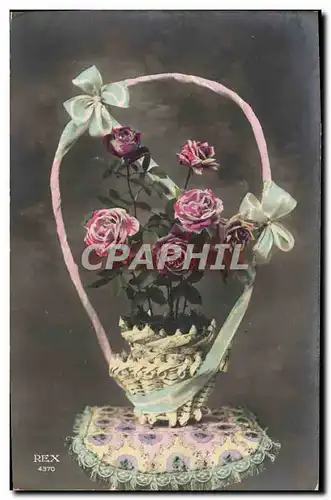 Cartes postales Fantaisie Fleurs