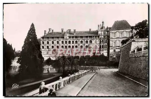 Moderne Karte Blois Le chateau Facade Francois 1er