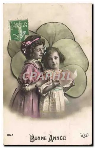 Cartes postales Fantaisie Enfants Trefle