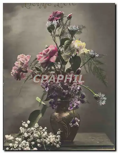 Cartes postales Fantaisie Fleurs