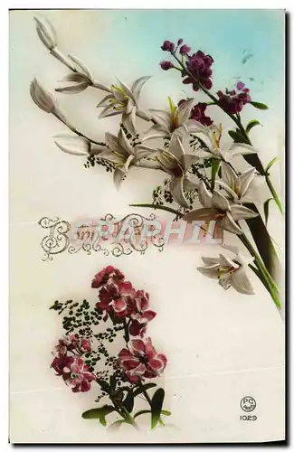 Cartes postales Fantaisie Fleurs