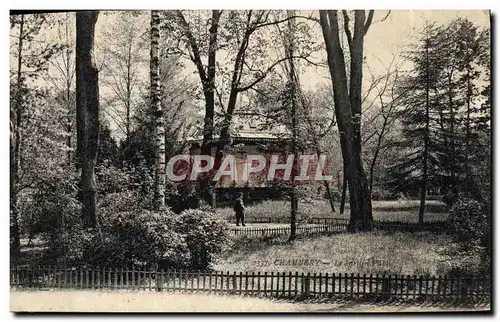 Ansichtskarte AK Chambery Le jardin public