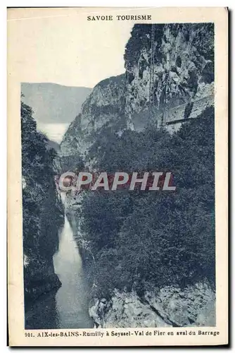 Cartes postales Aix les Bians Rumilly a Seyssel Val de Fier en aval du barrage