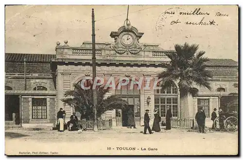 Cartes postales Toulon La Gare